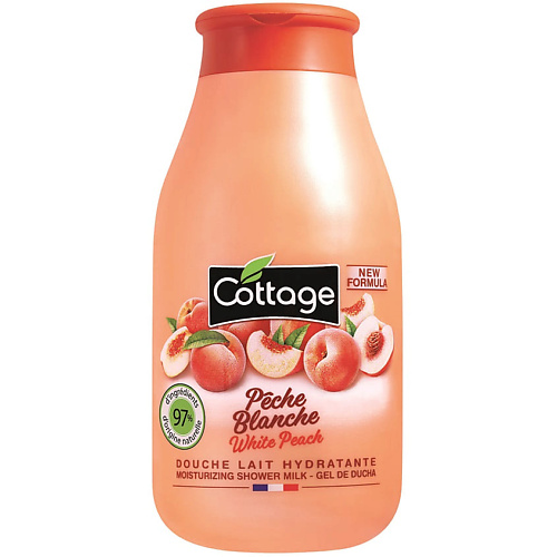COTTAGE Молочко для душа увлажняющее Moisturizing Shower Milk – White Peach