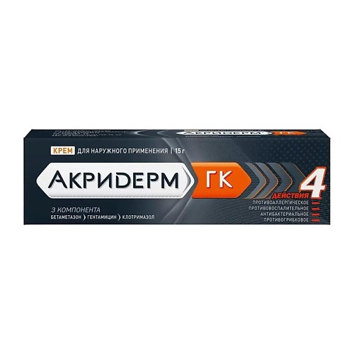 

АПТЕКА Акридерм ГК крем 30г N1, Акридерм ГК крем 30г N1
