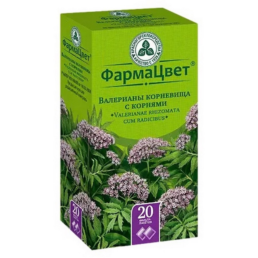Изображение товара Валериана Валерианы корневища 1,5г N20 Нормализует сон и нервную возбудимость