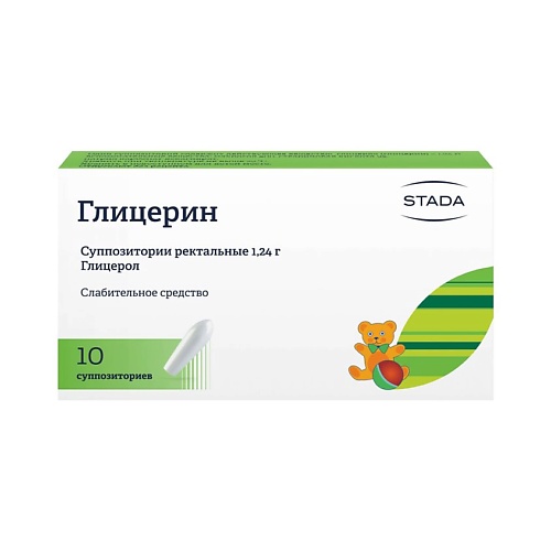 

АПТЕКА Глицерин супп. рект. 1,24г N10, Глицерин супп. рект. 1,24г N10