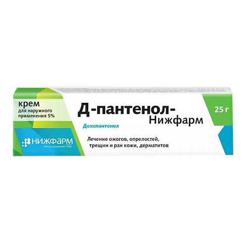 

АПТЕКА Д-пантенол-Нижфарм крем 5 25г N1, Д-пантенол-Нижфарм крем 5 25г N1