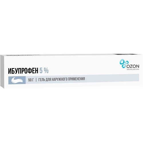 

Ибупрофен гель д/наружн. прим. 5% 50г N1