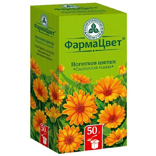 

АПТЕКА Календула (ноготки) цветки 50г, Календула (ноготки) цветки 50г