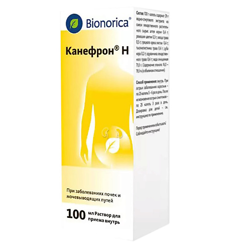 

АПТЕКА Канефрон H р-р внутр 100мл N1, Канефрон H р-р внутр 100мл N1