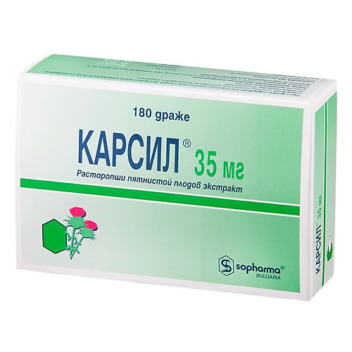 

АПТЕКА Карсил др. 35мг N180, Карсил др. 35мг N180