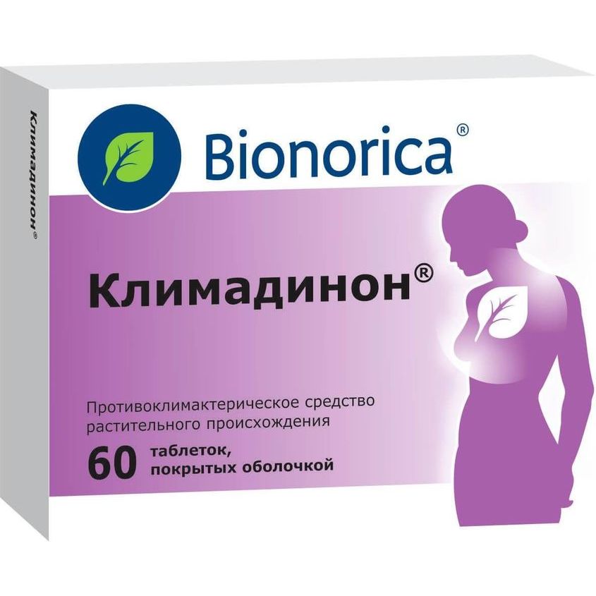 Изображение товара Климадинон 20мг таблетки для облегчения симптомов менопаузы 60 шт