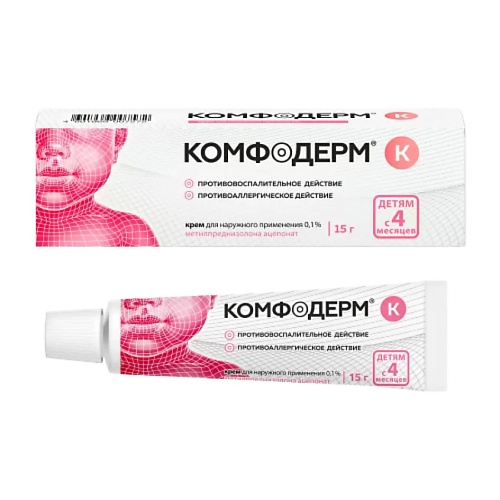 

АПТЕКА Комфодерм К крем 0,1% 15г N1, Комфодерм К крем 0,1% 15г N1