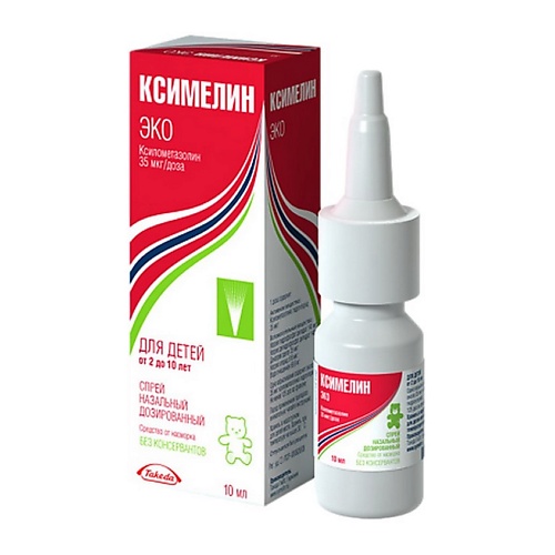 

АПТЕКА Ксимелин эко спрей наз. 35мкг/доза 10мл N1, Ксимелин эко спрей наз. 35мкг/доза 10мл N1