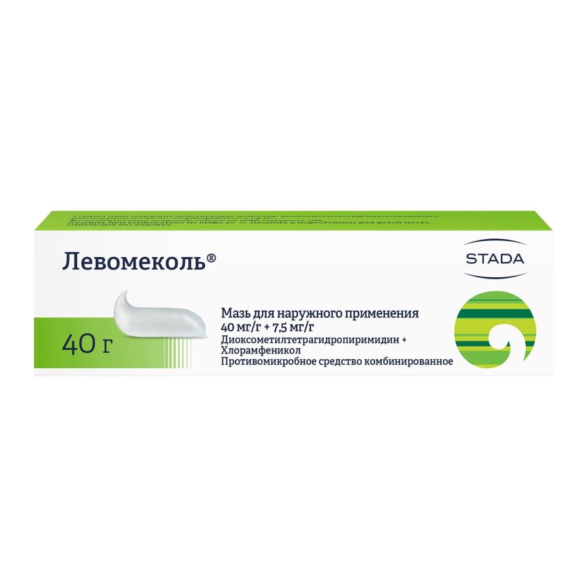 Изображение товара Левомеколь мазь 40г противовоспалительная и противомикробная для лечения ран