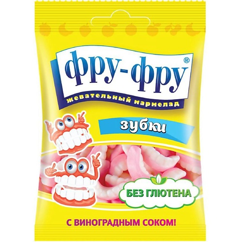 

АПТЕКА Мармелад жев. фру-фру зубки 30г, Мармелад жев. фру-фру зубки 30г