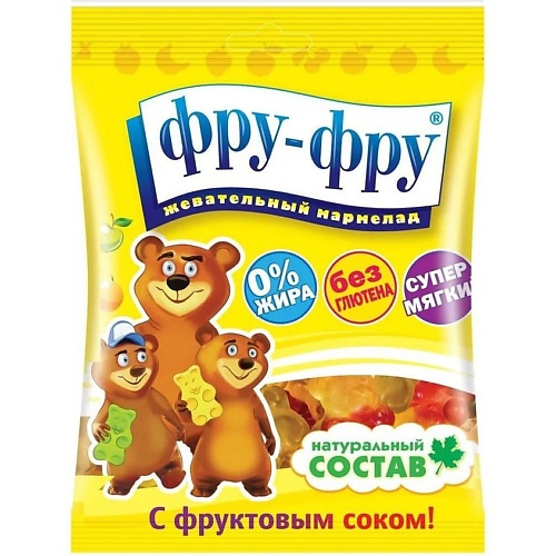 

Мармелад жев. фру-фру медвежата 100г