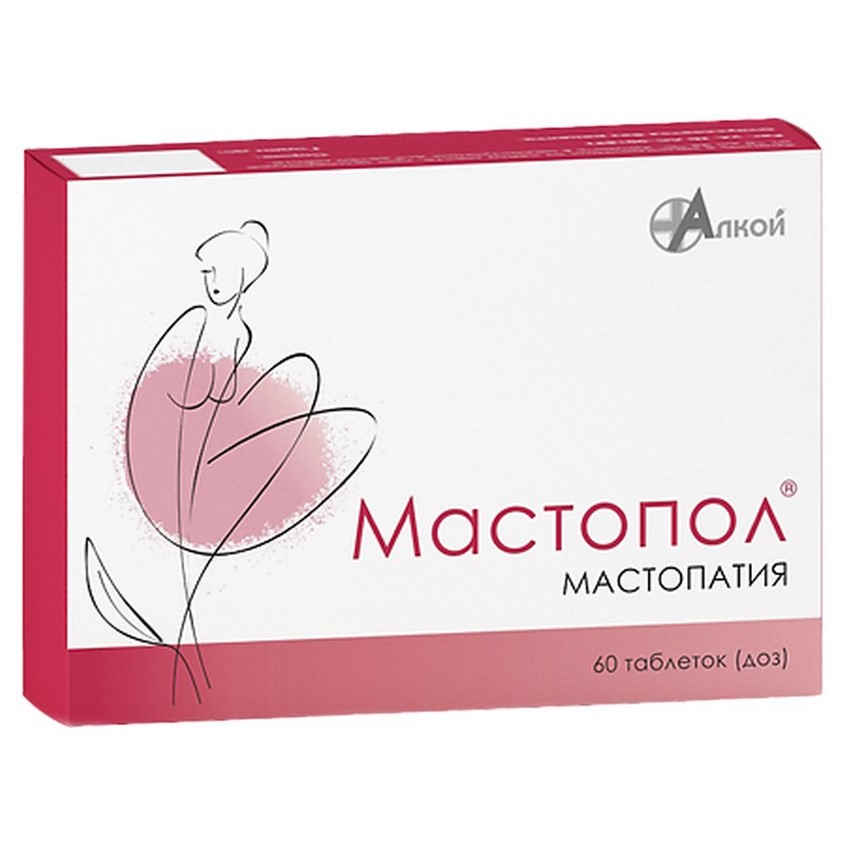 Изображение товара Мастопол гомеопатические таблетки N60 для поддержки при фиброзно-кистозной мастопатии