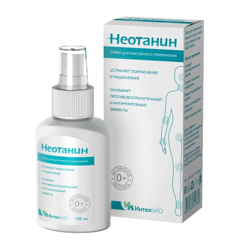 Изображение товара Неотанин спрей д/детей и взрослых 100мл для снятия зуда и воспаления