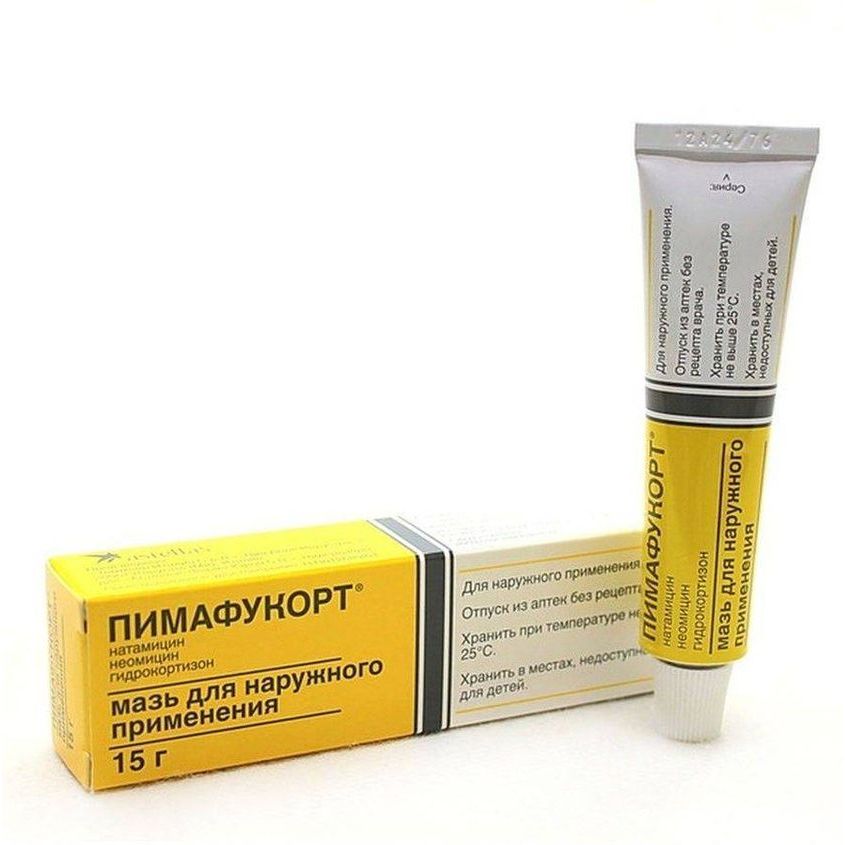Изображение товара Пимафукорт мазь N1, 15 г — антибактериально-противогрибковое и противовоспалительное средство