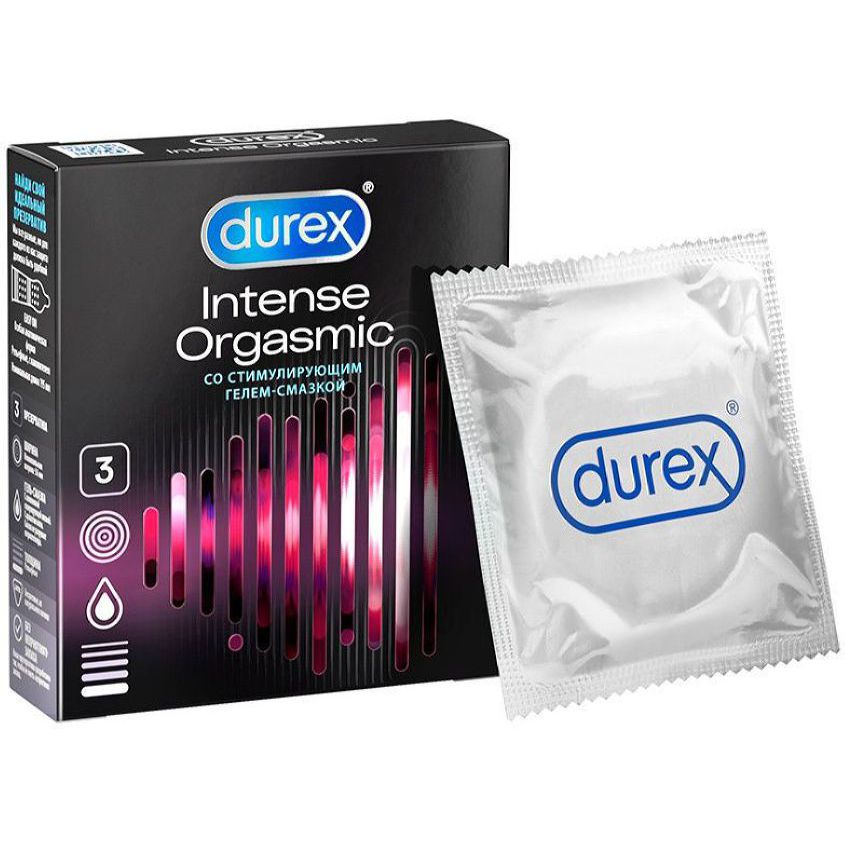 Изображение товара Презервативы Дюрекс/Durex intense orgasmic рельефные N3, Презервативы Дюрекс/Durex intense orgasmic рельефные N3