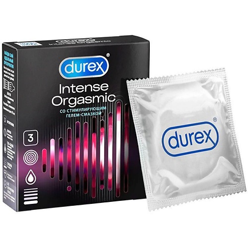 АПТЕКА Презервативы Дюрекс/Durex intense orgasmic рельефные N3 аптека презервативы дюрекс durex двойной экстаз n12