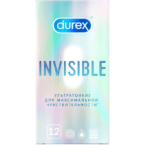 АПТЕКА Презервативы Дюрекс/Durex инвизибл ультратонкие N12 аптека презервативы дюрекс durex экстра сейф плотные с допол смазкой n12