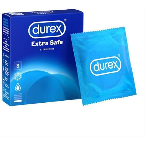 Презервативы Дюрекс/Durex экстра сейф плотные с допол смазкой N3