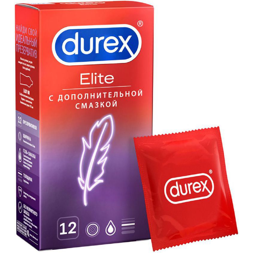 Изображение товара Презервативы Дюрекс/Durex элит сверхтонкие N12, Презервативы Дюрекс/Durex элит сверхтонкие N12
