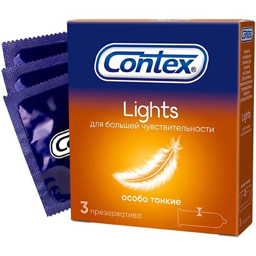 Презервативы Контекс/Contex лайт особо тонкие N3
