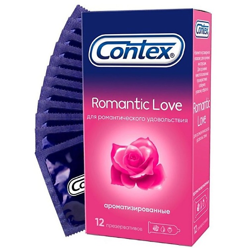 АПТЕКА Презервативы Контекс/Contex романтик лав аромат N12 аптека презервативы контекс contex лайт особо тонкие n3