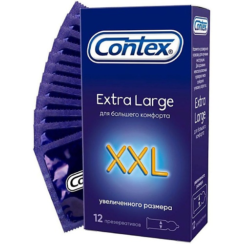 АПТЕКА Презервативы Контекс/Contex экстра лардж xxl увелич размер N12 vizit презервативы увеличенного размера большие 12