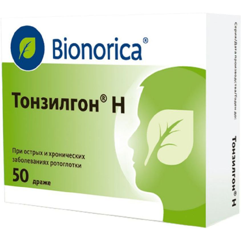 Изображение товара Тонзилгон Н таблетки для рассасывания растительный состав 50 шт