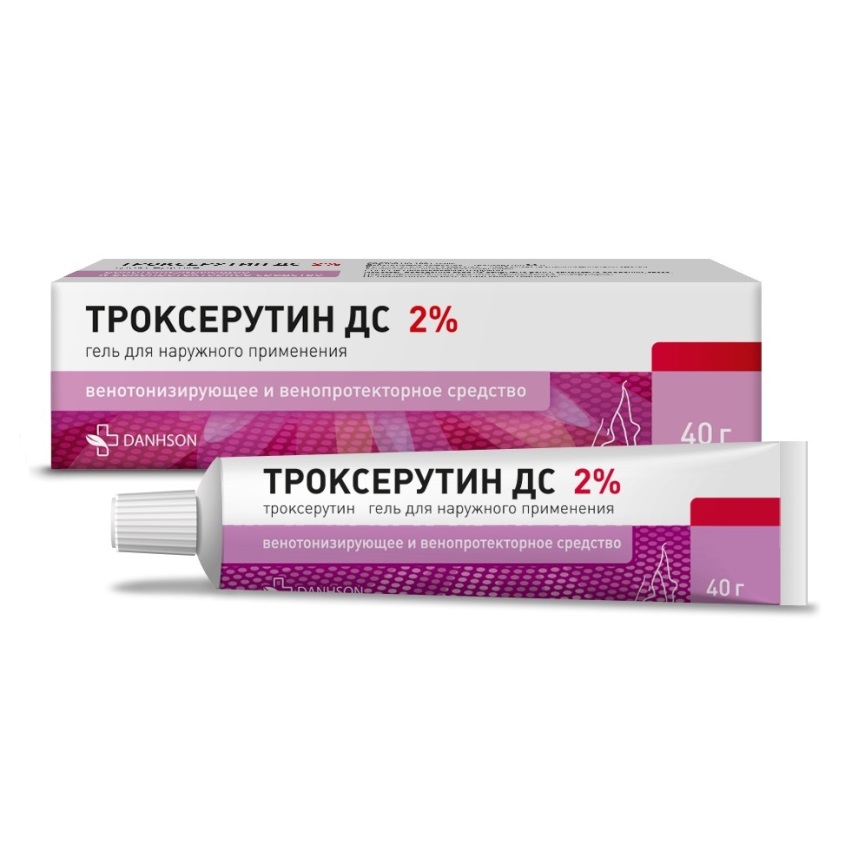 Изображение товара Троксерутин ДС гель д/наружн. прим. 2 40г N1, Троксерутин ДС гель д/наружн. прим. 2 40г N1