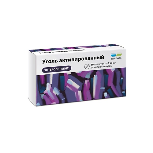 

АПТЕКА Уголь активированный таблетки 250мг 30шт (Renewal), Уголь активированный таблетки 250мг 30шт (Renewal)
