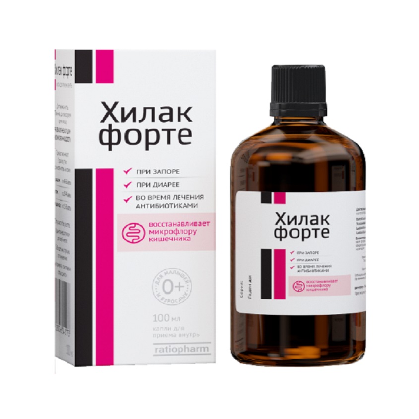 Изображение товара Хилак форте капли внутрь 100 мл N1 для восстановления микрофлоры кишечника