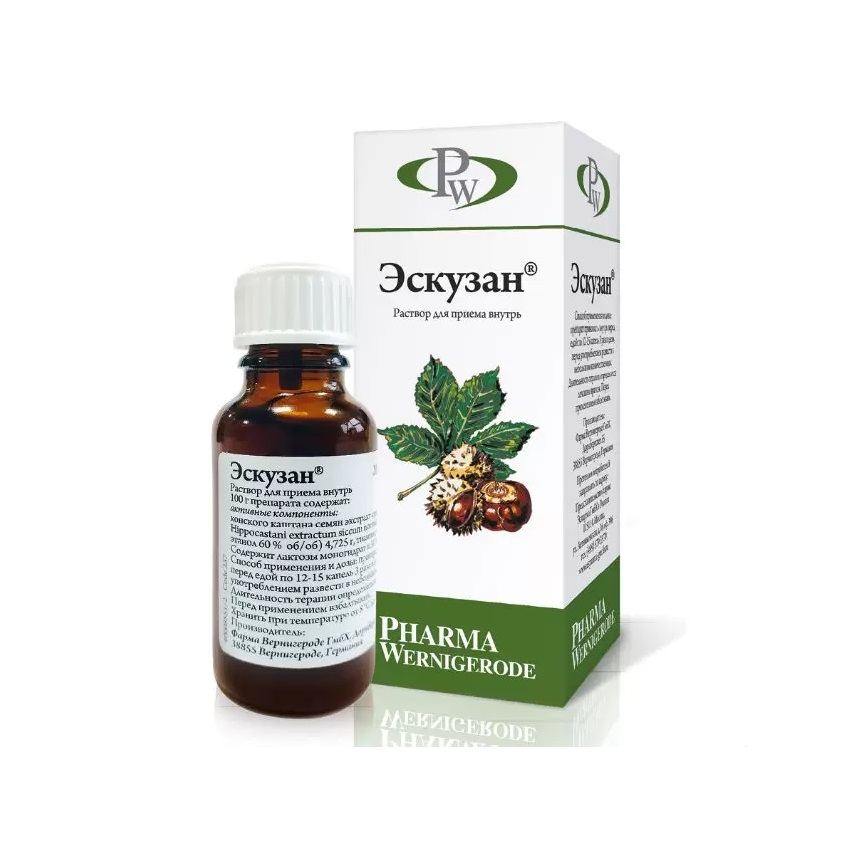 Изображение товара Эскузан р-р внутр 20мл, Эскузан р-р внутр 20мл