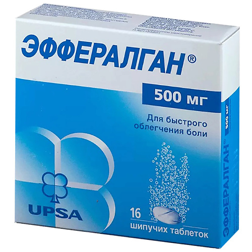 

АПТЕКА Эффералган Шип. Таб. 500Мг №16, Эффералган Шип. Таб. 500Мг №16