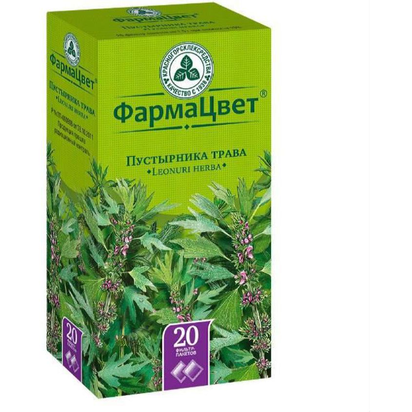 Изображение товара Пустырник Трава Фильтр-Пакеты 1,5Г №20, ПУСТЫРНИК ТРАВА ФИЛЬТР-ПАКЕТЫ 1,5Г №20