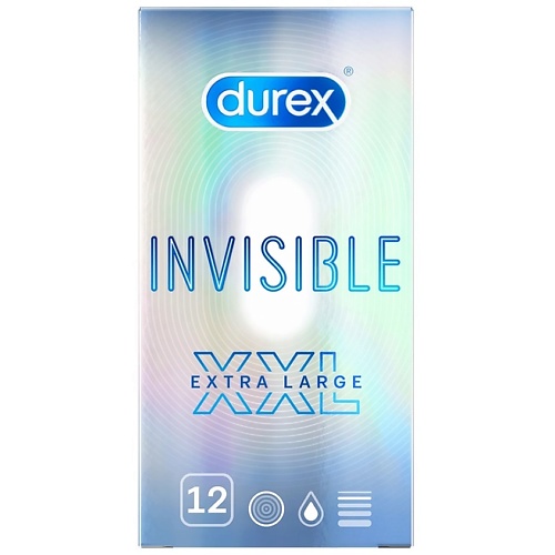 Дюрекс презервативы из натурального латекса invisible xxl №12