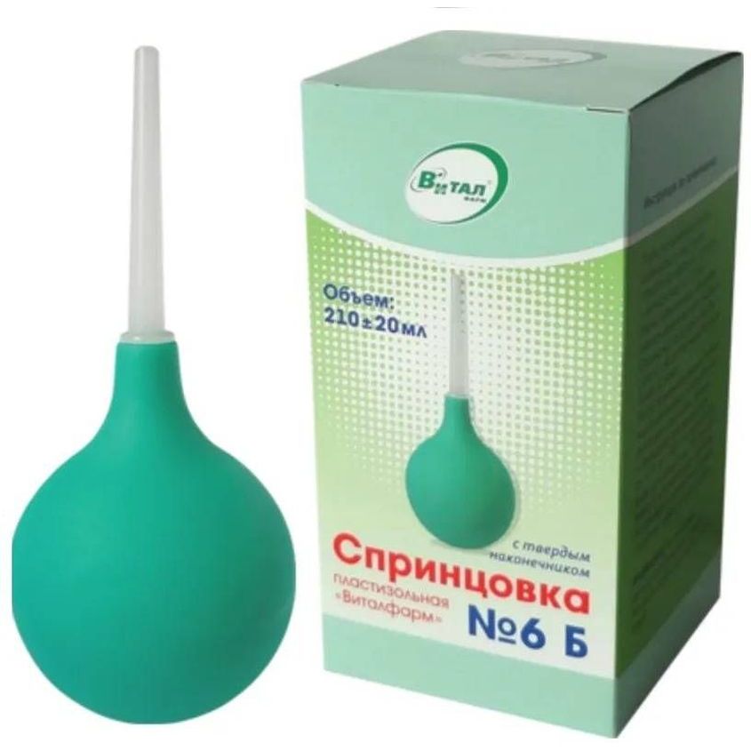Изображение товара Ферстэйд Спринцовка Пластизольная "Виталфарм" С Твердым Наконечником Б6 210Мл, Ферстэйд Спринцовка Пластизольная "Виталфарм" С Твердым Наконечником Б6 210Мл