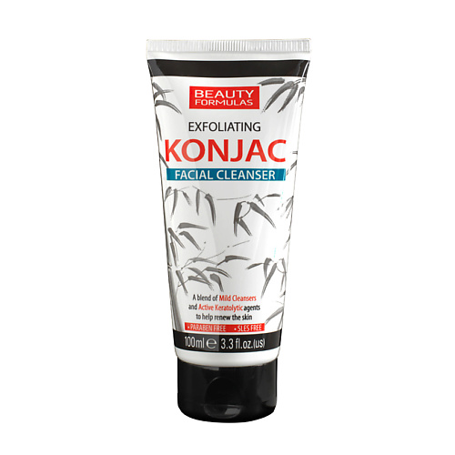 

BEAUTY FORMULAS Средство для лица очищающее и отшелушивающее Конжак