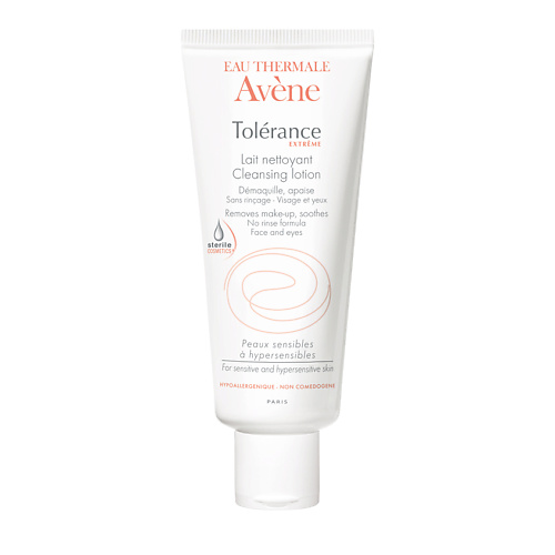 AVENE Очищающее молочко для сверхчувствительной кожи, не требующее смывания D.E.F.I.TOLERANCE EXTREME