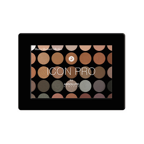 ABSOLUTE NEW YORK Палетка теней для век ICON PRO EYESHADOW PALETTE Smoke  Mirror