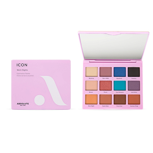 ABSOLUTE NEW YORK Палетка теней для век ICON EYESHADOW PALETTE