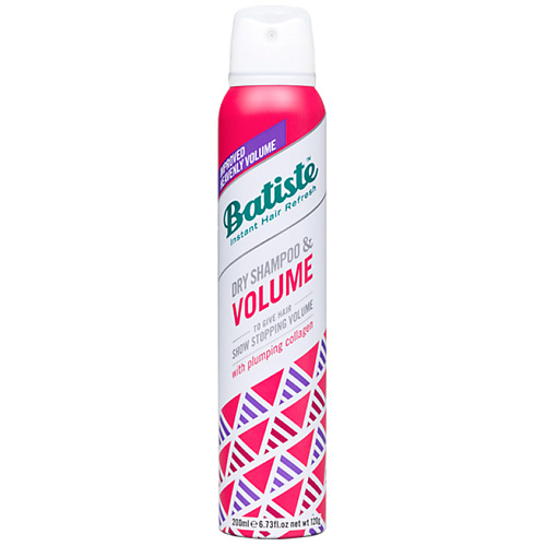 BATISTE Сухой шампунь VOLUME невидимая формула для объема безжизненных волос