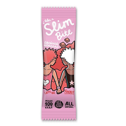 TAKE A SLIM BITE Батончик фруктово-ягодный Двойной шоколад
