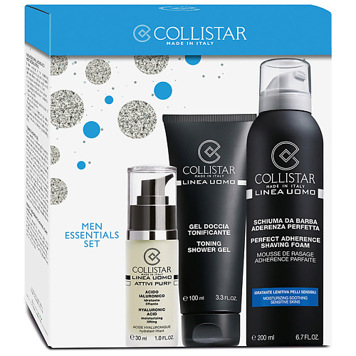 

COLLISTAR Набор Гиалуроновая кислота + Пена для бритья + Тонизирующий гель для душа, Набор Гиалуроновая кислота + Пена для бритья + Тонизирующий гель для душа