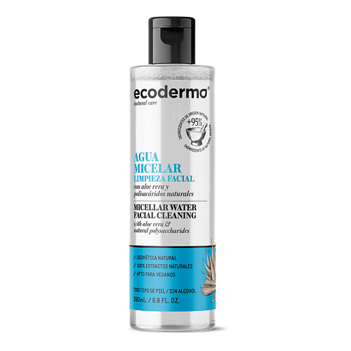 Средства для снятия макияжа ECODERMA Вода мицеллярная для лица