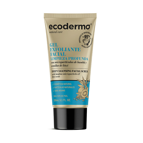 ECODERMA Гель для лица отшелушивающий и глубоко очищающий