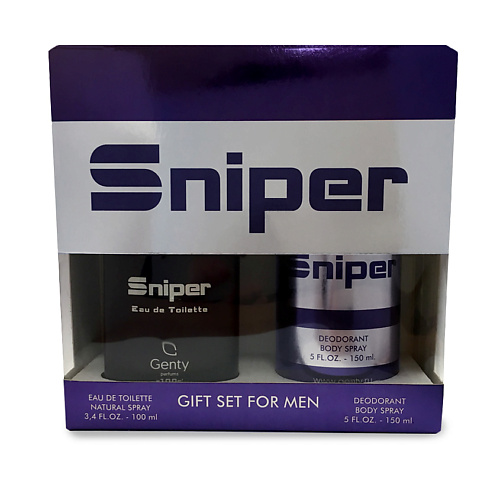 Мужская парфюмерия PARFUMS GENTY Подарочный набор SNIPER