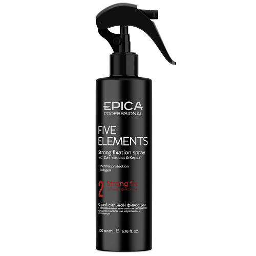 Купить EPICA PROFESSIONAL Спрей для волос сильной фиксации с термозащитным комплексом FIVE ELEMENTS