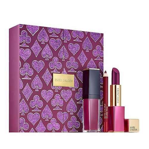 фото Estee lauder набор декоративной косметики casino royale plum lips kit set