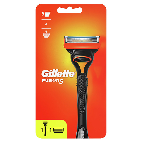 GILLETTE Бритва с 2 сменными кассетами FUSION