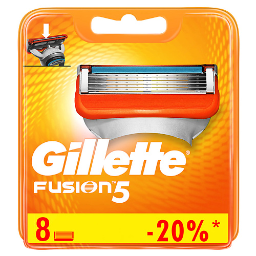 GILLETTE Сменные кассеты для бритья FUSION5