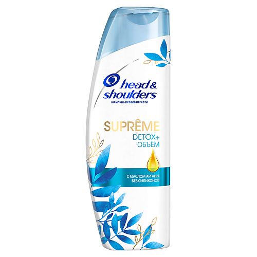 HEAD & SHOULDERS Шампунь против перхоти Supreme Detox+Объём с маслом арганы